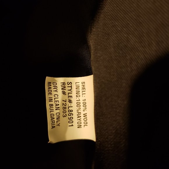 MENS: Larry Levine Wool Double Breasted Winter Over Coat - Picture 3 of 4